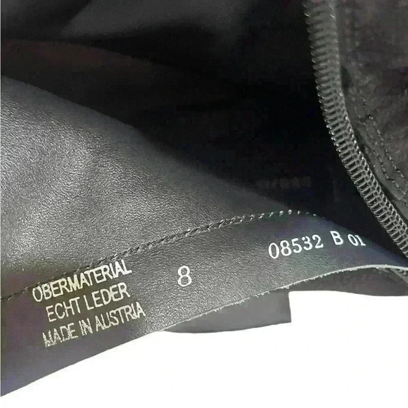 Paul Green 08532 Women’s Black Suede Ruffle Ankle Bootie  Size 8 B - Picture 7 of 12